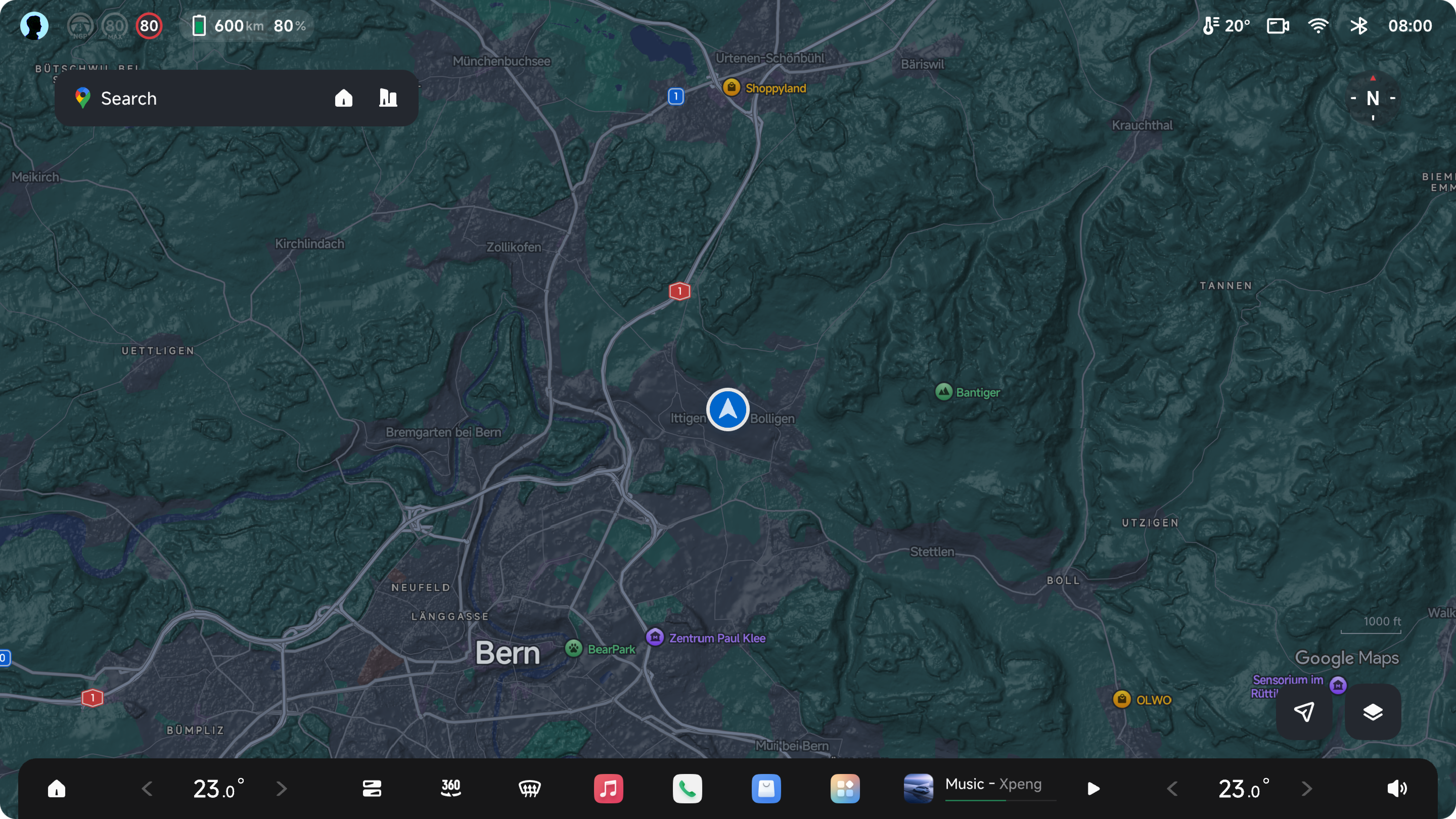 Terrain Map Dark Full